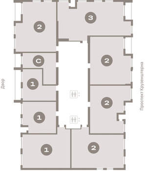 2-к квартира, вторичка, 71м2, 11/17 этаж