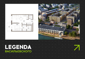 1-к квартира, вторичка, 45м2, 3/10 этаж