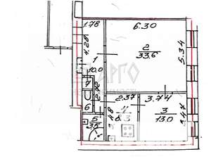2-к квартира, вторичка, 70м2, 4/4 этаж