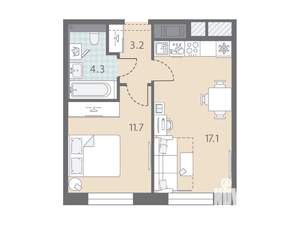 1-к квартира, вторичка, 36м2, 3/10 этаж