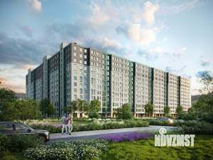 2-к квартира, строящийся дом, 50м2, 9/12 этаж