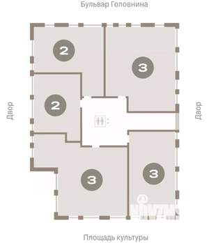2-к квартира, вторичка, 121м2, 10/10 этаж