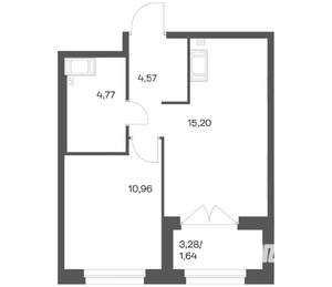 1-к квартира, вторичка, 37м2, 21/24 этаж