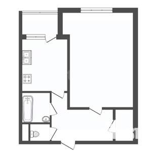 1-к квартира, вторичка, 36м2, 2/9 этаж