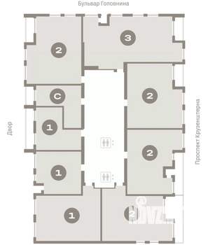 2-к квартира, вторичка, 78м2, 4/16 этаж