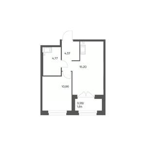 1-к квартира, вторичка, 37м2, 15/24 этаж