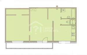 2-к квартира, вторичка, 45м2, 8/9 этаж