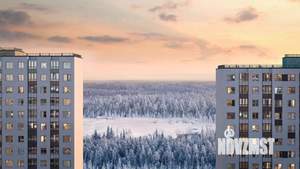 2-к квартира, строящийся дом, 53м2, 24/25 этаж