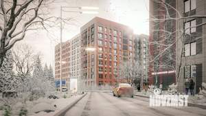 1-к квартира, строящийся дом, 35м2, 3/9 этаж