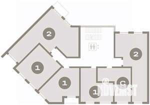 2-к квартира, вторичка, 76м2, 4/8 этаж