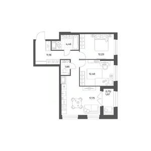 2-к квартира, вторичка, 62м2, 7/24 этаж