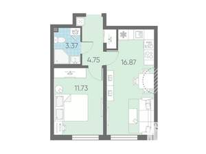 1-к квартира, вторичка, 37м2, 14/22 этаж