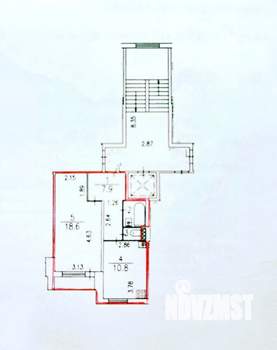1-к квартира, вторичка, 41м2, 5/10 этаж
