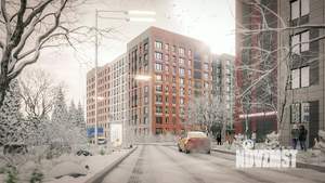 2-к квартира, строящийся дом, 54м2, 2/9 этаж