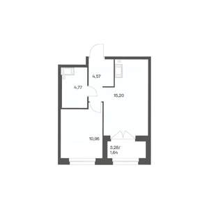 1-к квартира, вторичка, 37м2, 9/24 этаж