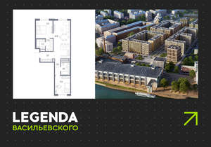 2-к квартира, вторичка, 72м2, 3/10 этаж