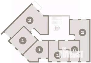 2-к квартира, вторичка, 76м2, 3/8 этаж