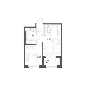 1-к квартира, вторичка, 37м2, 5/24 этаж