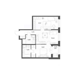 2-к квартира, вторичка, 63м2, 5/24 этаж