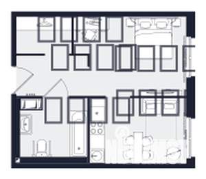 1-к квартира, строящийся дом, 41м2, 13/24 этаж