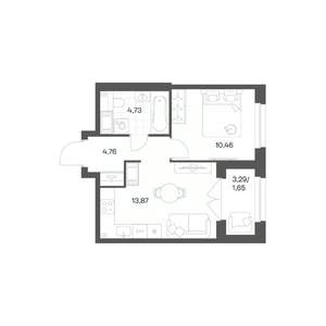 1-к квартира, вторичка, 35м2, 11/24 этаж