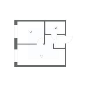 1-к квартира, вторичка, 37м2, 12/12 этаж