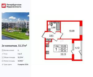 1-к квартира, вторичка, 32м2, 1/5 этаж