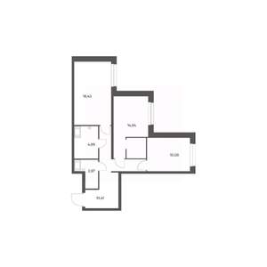 2-к квартира, вторичка, 62м2, 3/24 этаж