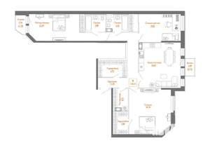 3-к квартира, вторичка, 137м2, 5/7 этаж