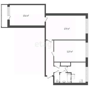 3-к квартира, вторичка, 61м2, 3/9 этаж