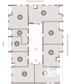 2-к квартира, вторичка, 84м2, 3/16 этаж
