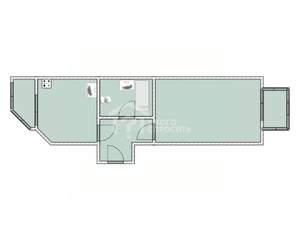 1-к квартира, вторичка, 37м2, 1/5 этаж