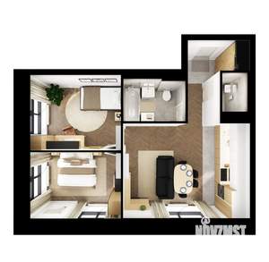 2-к квартира, вторичка, 54м2, 10/12 этаж