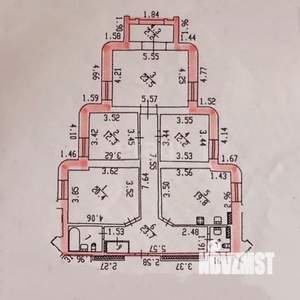 4-к квартира, вторичка, 120м2, 2/17 этаж