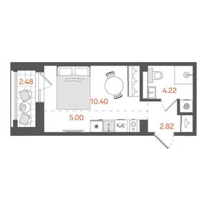 Студия квартира, вторичка, 22м2, 3/11 этаж
