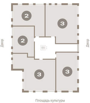 2-к квартира, вторичка, 121м2, 10/16 этаж