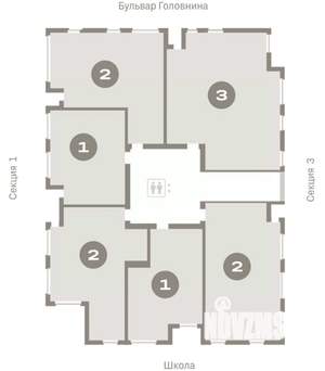 2-к квартира, вторичка, 77м2, 6/10 этаж
