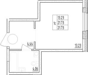 Студия квартира, вторичка, 22м2, 5/13 этаж