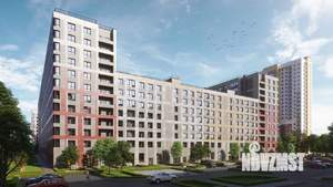 2-к квартира, строящийся дом, 43м2, 2/12 этаж