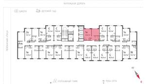 1-к квартира, вторичка, 33м2, 5/22 этаж