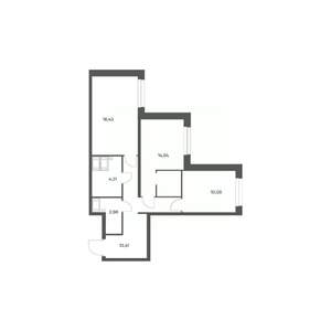 2-к квартира, вторичка, 62м2, 17/24 этаж