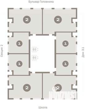 2-к квартира, вторичка, 86м2, 13/15 этаж