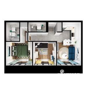 2-к квартира, вторичка, 53м2, 9/9 этаж