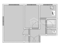 2-к квартира, вторичка, 41м2, 1/3 этаж