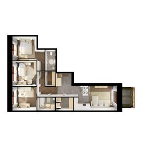 3-к квартира, вторичка, 89м2, 1/7 этаж