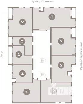 2-к квартира, вторичка, 78м2, 12/16 этаж
