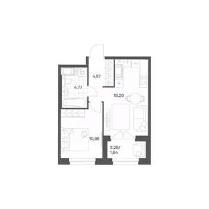 1-к квартира, вторичка, 37м2, 13/24 этаж