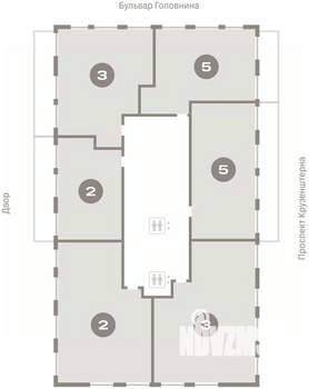 1-к квартира, вторичка, 76м2, 15/16 этаж