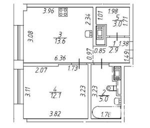 1-к квартира, вторичка, 37м2, 16/19 этаж