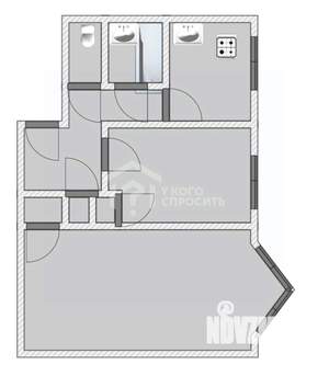 2-к квартира, вторичка, 42м2, 4/5 этаж